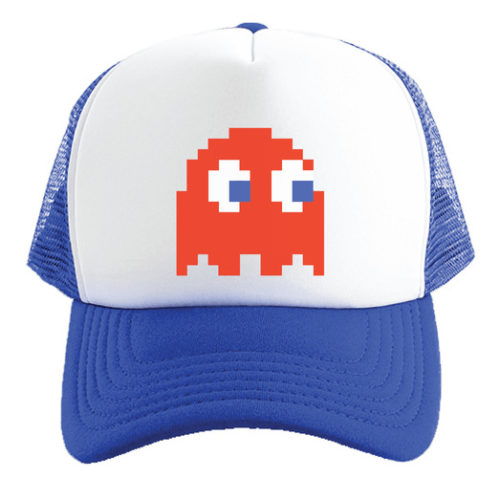 PAC-MAN GHOST B&W Cap