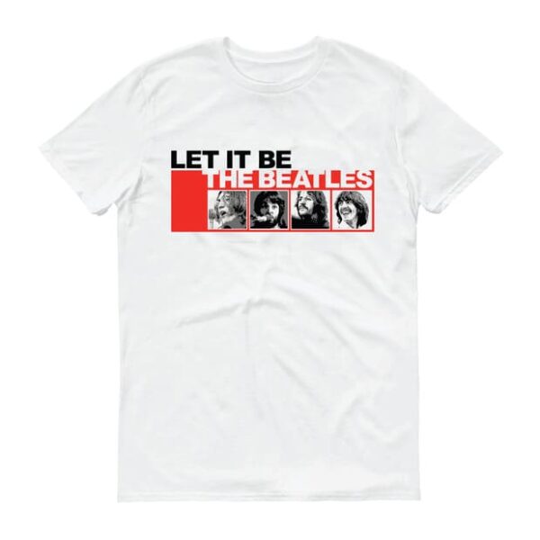 THE BEATLES LET IT BE White T-shirt