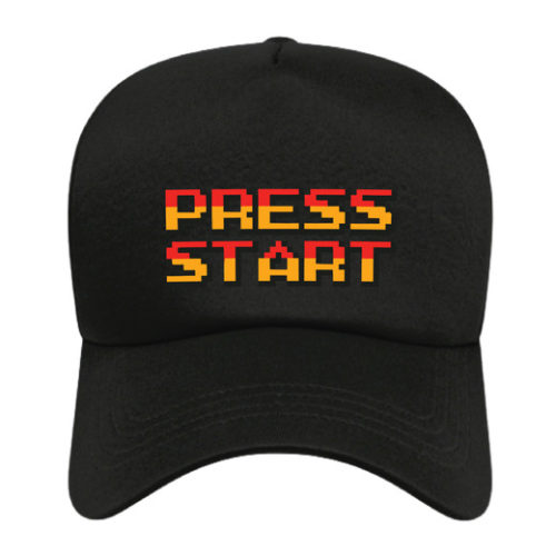 PRESS START Black Cap