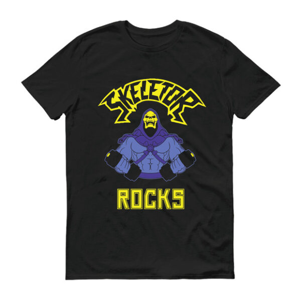 SKELETOR ROCKS Black T-shirt