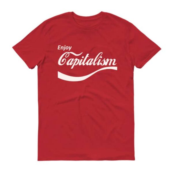 ENJOY CAPITALISM Red T-shirt