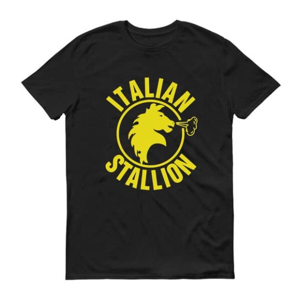 ROCKY ITALIAN STALLION Black T-shirt