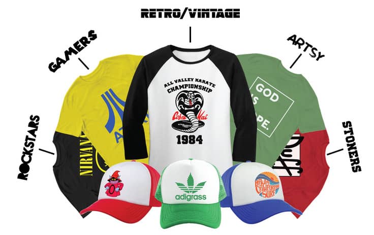 Playeras y gorras legendarias