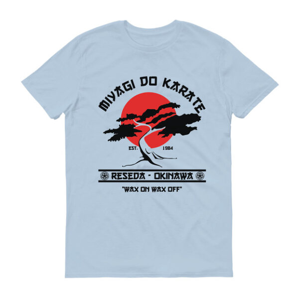 Playera MIYAGI DO KARATE Azul Claro